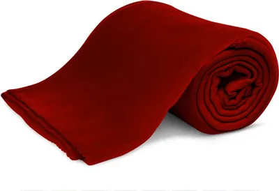 Produktbild von KiGATEX Polar-Fleecedecke ca. 130x160 cm ca. 420g pflegeleicht mit Zierstichrand und Antipilling Farbe bordeaux