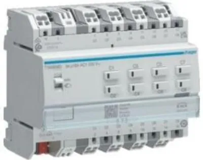 Produktbild von Hager Schalt-/Jalousieaktor TYAS608D 8/4-fach KNX 16A C-Last