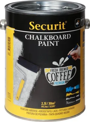 Produktbild von Securit Tafellack PAINT schwarz 2,5 Liter