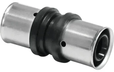 Produktbild von Pipetec PPSU Press-Kupplung 32x3mm gleichseitig für Alu Verbundrohr : 32 x 3 mm - 32 x 3 mm Größe: 32 x 3 mm - 32 x 3 mm