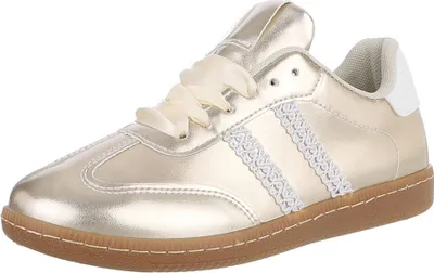 Produktbild von Ital-Design Damen Freizeitschuhe  Textiloptik, Lederoptik Sneakers Low 88828516 Gold Gr.  40