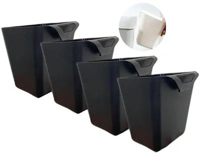 Zdjęcie produktu dla Zestaw czterech wielofunkcyjnych pojemników z tworzywa sztucznego – wymiary: 11,5 x 9,5 x 12/12,6 cm