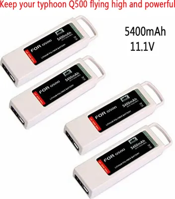 Obrázek produktu pro 4 Pack 5400mAh Upgrade Battery for Yuneec Q500 Battery / Q500 + Lipo Battery Záložní baterie pro drony