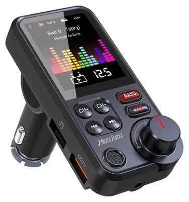 Produktbild von Bluetooth Adapter Auto, FM Transmitter Bloototh, Zigarettenanzünder Auto Player