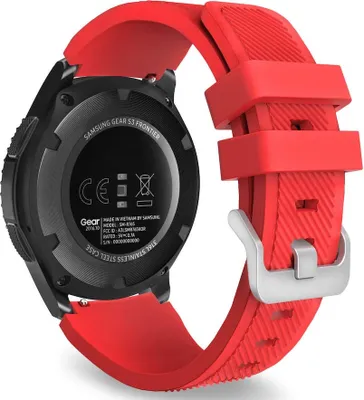 Produktbild von BStrap Silicone Sport Armband für Garmin Venu 2, red