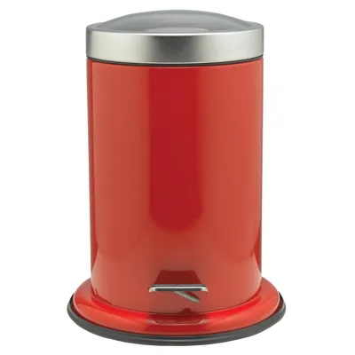 Produktbild von Sealskin Treteimer 3l Acero Edelstahl rot, 361732459