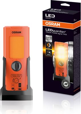 Osram LEDguardian TRUCK FLARE Signal TA19, aufstellbare LED Warnleuchte für LKW, Bus, Fahrzeuge über 3,5t, LEDSL103, 1 Leuchte