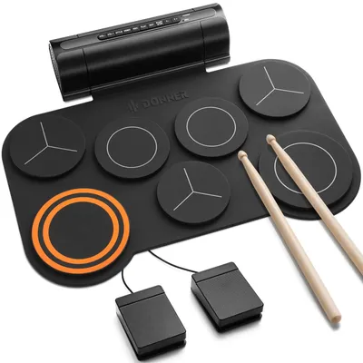 Productafbeelding van Drumpad elektronisch - 7 drumsets - Stil - Met oefencursussen