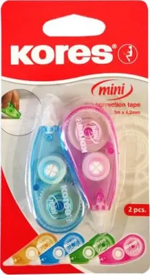 Obrázek produktu pro Kores 84121, Různé barvy, 5 m, 5 mm, Blistr, 2 kusů