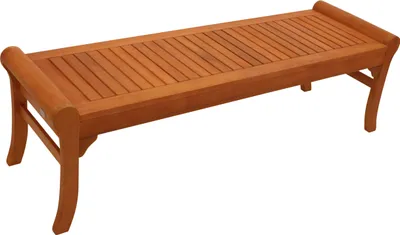 Produktbild von TPFGarden HOCKERBANK Birmingham aus Eukalyptusholz, geölt. Outdoor Bank -. Gartenbank - BxTxH: 150x44x45 cm