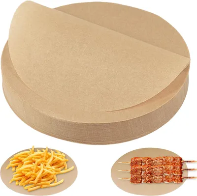 Obrázok produktu pre Papier na pečenie okrúhly 28 cm, 200 kusov, žiaruvzdorný, pre teplovzdušná fritéza