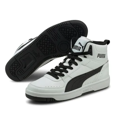 Produktbild von Puma Rebound JOY High Top Herren Sneaker Sportschuh 374765 weiss schwarz, Schuhgröße:41 EU