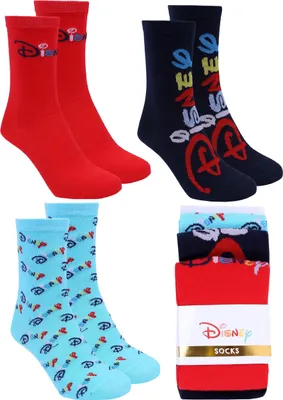 Produktbild von DISNEY, Socken für Damen lang, bunt - 3 Paar