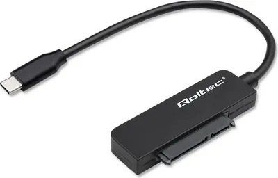 Zdjęcie produktu dla Kabel adapter Qoltec SATA | Przejściówka na dysk SSD HDD 2.5" | USB-C | Super speed 5Gb/s | 2TB
