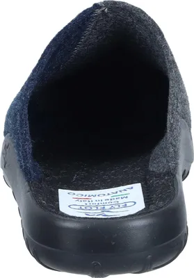 Produktbild von Fly Flot Herren Hausschuh bequem Colorblock mit Filz aus recyceltem PET 220091, Größe:43 EU, Farbe:Blau