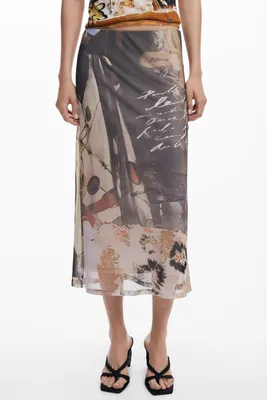 Immagine prodotto di Desigual Damen-Longuette-Rock In Beige