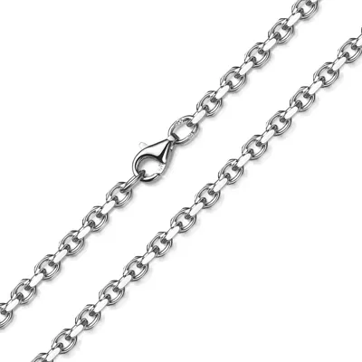 Produktbild von MATERIA by Matthias Wagner Massive Ankerkette 2,9mm - 925 Sterling Silber Halskette diamantiert K55