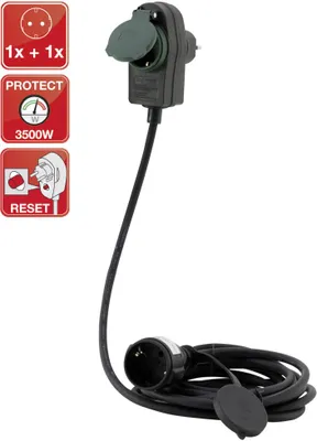 Produktbild von REV Verlängerungskabel Powersplit H05RR-F 10 m schwarz