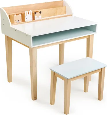 Image de Tender Leaf Bureau et chaise pour enfants - Ensemble bureau en bois pour enfants