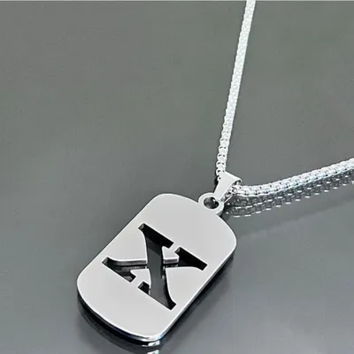 Produktbild von Personalisierte Halskette mit Buchstabe X - Modernes Schmuckstück KP34047