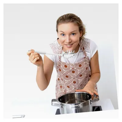 Produktbild von Spaghettilöffel aus Edelstahl mit Siebfunktion zum Kochen und Servieren