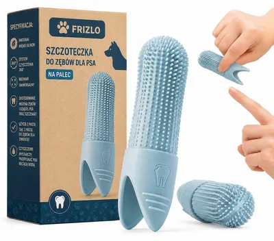 Zdjęcie produktu dla Szczoteczka Silikonowa Do Zębów Dla Psa – Miękka – Higiena Jamy Ustnej – Dla Psów
