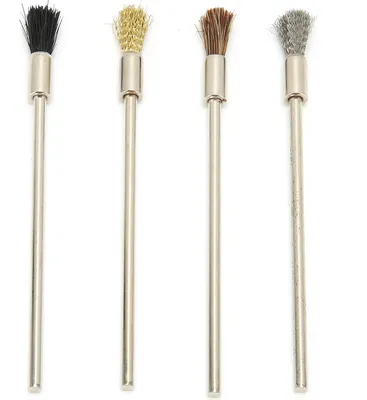 Image de Brosse métallique en acier inoxydable – polyvalente – élimine la saleté dans les endroits difficiles d'accès – mini-brosse métallique pour le nettoyage