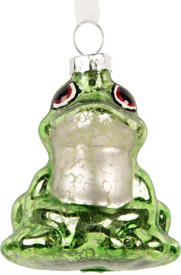 Produktbild von Clayre & Eef 6GL5435 Weihnachtsanhänger Grün Weiß 5x4x7 cm