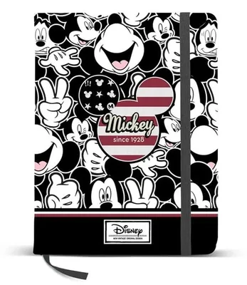 Obrázok produktu pre Štýlový zápisník MICKEY MOUSE, tvrdá väzba, 100 strán, 01787