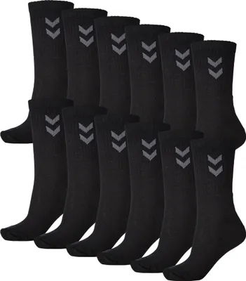 Produktbild von hummel Unisex Sport Socken 12er Pack  Farbe: schwarz Größe: 41-45