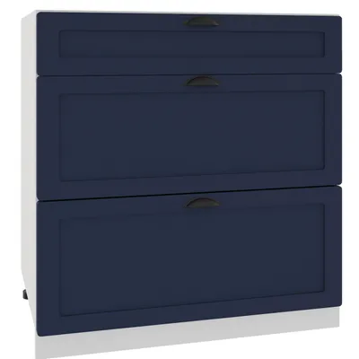 Produktbild von Unterschrank ADELINE D80 S/3 dunkelblau matt