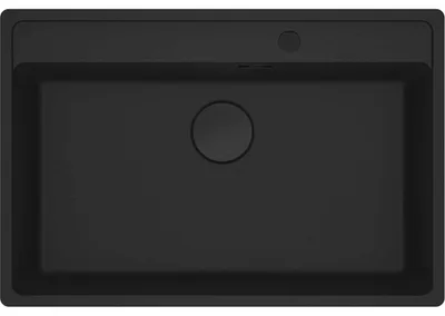 Immagine prodotto di Franke Maris lavello da incasso Fragranit vasca MRG 210-72 A Nero Opaco Manopola rotante da 80 cm 135.0683.055