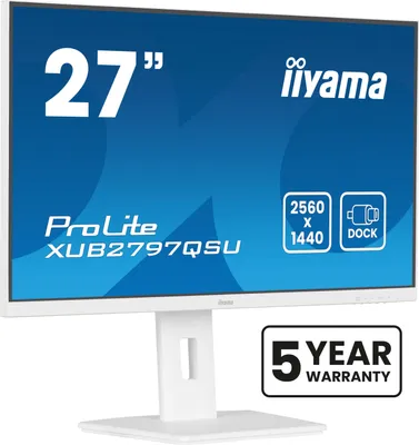 Immagine prodotto di Iiyama XUB2797QSU-W2 IIYAMA 68,5 cm (27") XUB2797QSU-W2 16:9 HDMI+DP+2xUSB Ascensore