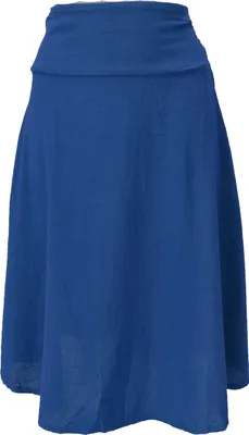 Produktbild von Tellerrock, Luftiger Baumwollrock, Sommerrock - Blau, Damen, Baumwolle, Größe: S/M