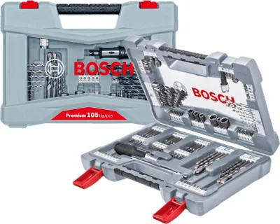 Zdjęcie produktu dla Bosch Premium X-Line, Wiertarka, Zestaw wierteł, Beton, Metal, Drewno, 3 - 10 mm, 2 - 6 mm, Szary, Stal nierdzewna
