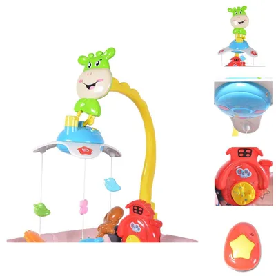 Produktbild von Moni Musikmobile 35601, drehbares Mobile, Spielzeug, Musik, Licht, Fernbedienung
