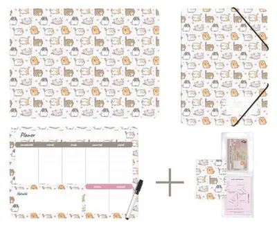 Immagine prodotto di Set scolastico con stampa gattini
