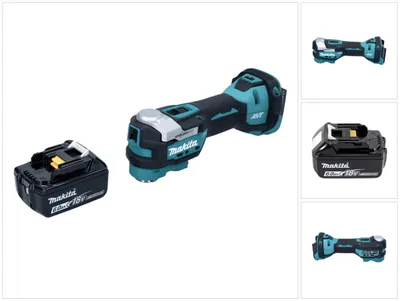 Image de Makita DTM52G1 Découpeur-ponceur multifonction sans fil 18V Starlock Max Brushless + 1x Batterie 6,0 Ah - sans chargeur