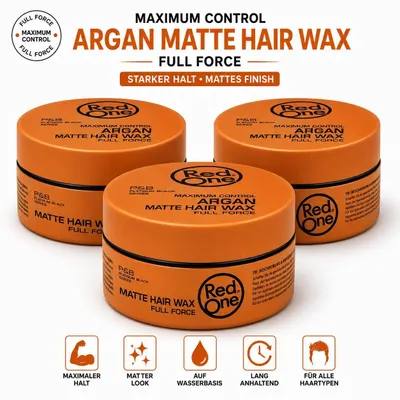 Produktbild von Red One Argan Matte Hair Wax 3er Set – 3x150ml Haarwachs