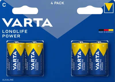 Produktbild von Varta 4914121414, Einwegbatterie, Zink-Mangan-Dioxid (Zn/MnO2), 1,5 V, 4 Stück(e), Mehrfarbig, 50 mm