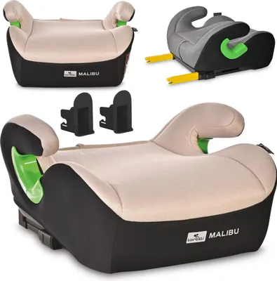 Produktbild von Lorelli Kindersitzerhöhung Malibu 125-150cm Isofix abnehmbarer Bezug Armlehne schwarz