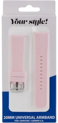 Produktbild von Armband 20mm Single Silicon Rose (17655)