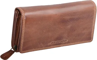 Produktbild von Leder Damenbörse, braun