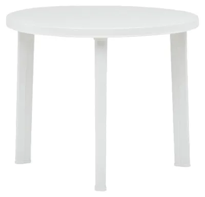 Immagine prodotto di Tavolo da esterno in polipropilene componibile rotondo con diametro 90xH72 cm bianco