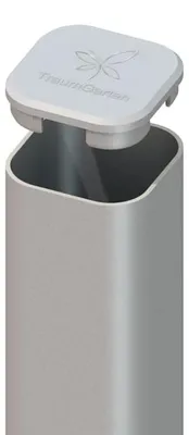 Produktbild von TraumGarten Silber 7x7 cm Metallpfosten Erdverbau, Zaunbohlenpfosten, Pfostenkappe, Witterungsschutz, Universell Einsetzbar, Stabil Ohne Bodenanker