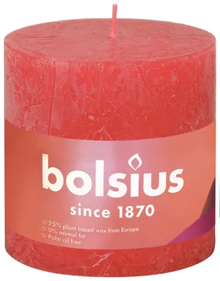 Productafbeelding van Bolsius Rustiekkaars 100/100 Blossom Pink (1 stuk)