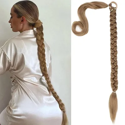 Obrázok produktu pre Predlžovanie vlasov do copu, dĺžka 80 cm, s gumičkou