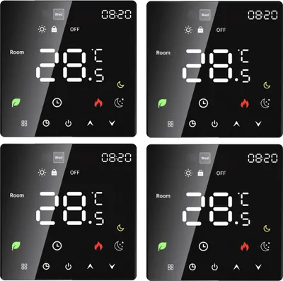 Produktbild von 4X Smart Thermostat 3A Digital Raumthermostat Wasserheizungsgeräte Fußbodenheizung, Touchscreen, programmierbare Temperaturregelung, 2 Modus