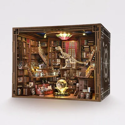 Obrázok produktu pre Beyond Library MAX – Čarodejnícka knižnica LED DIY Book Nook miniatúrny domček 3D puzzle