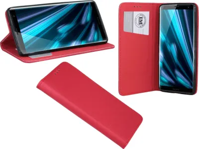 Produktbild von Sony Xperia XZ3 Tasche Hülle Flip Case Smartphone Schutzhülle Rot
